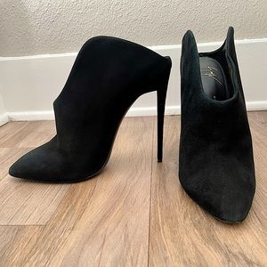 Giuseppe Zanotti Black Suede High Heels Mule, Size 40